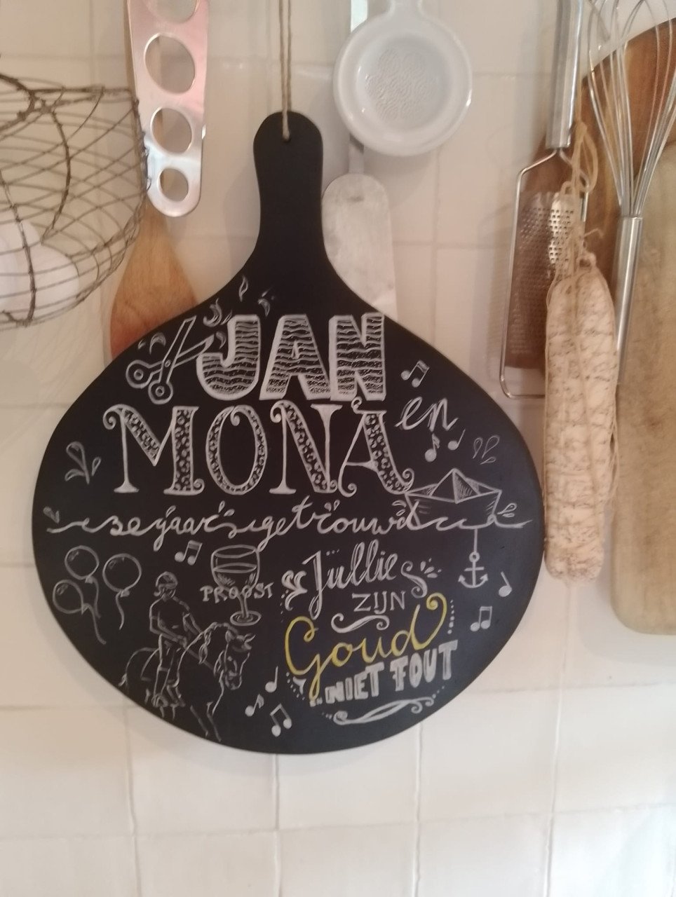 Gepersonaliseerde borrelplank - super origineel cadeau