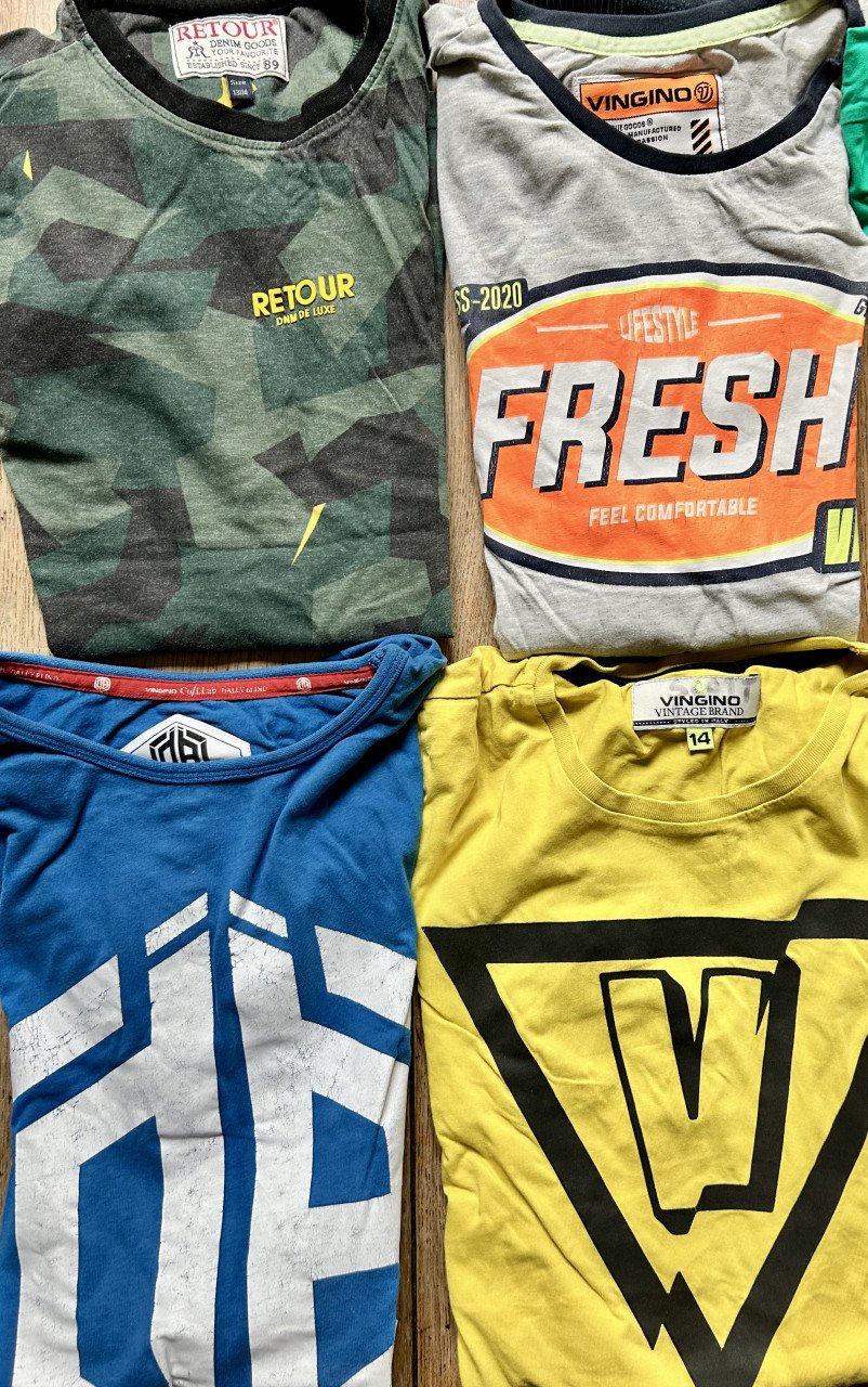 Te koop 12 t-shirts maat 164 Vingino/Retour
