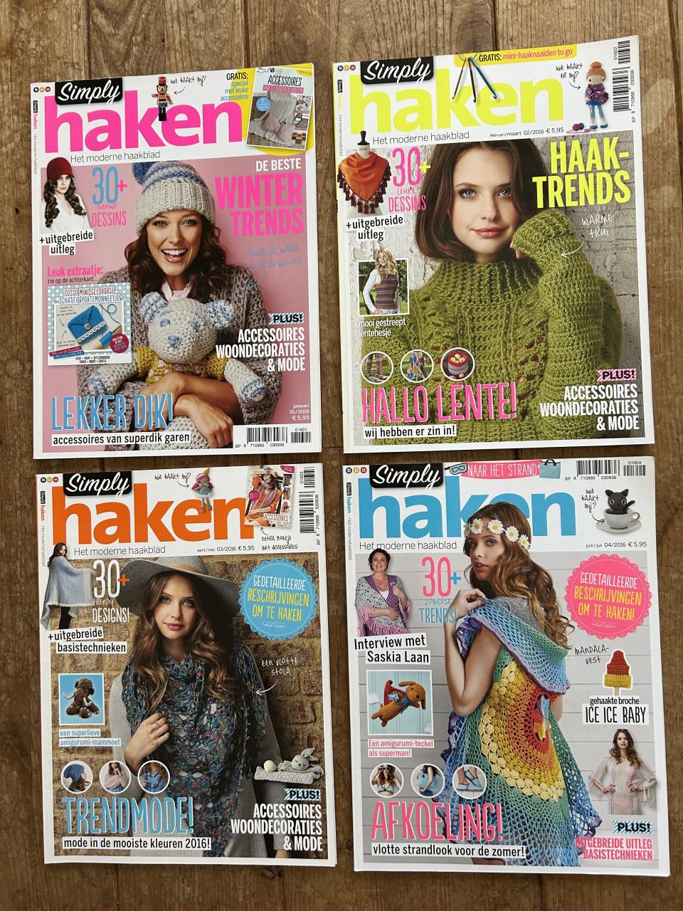 Simply haken. Modern haaktijdschrift, diverse jaren.