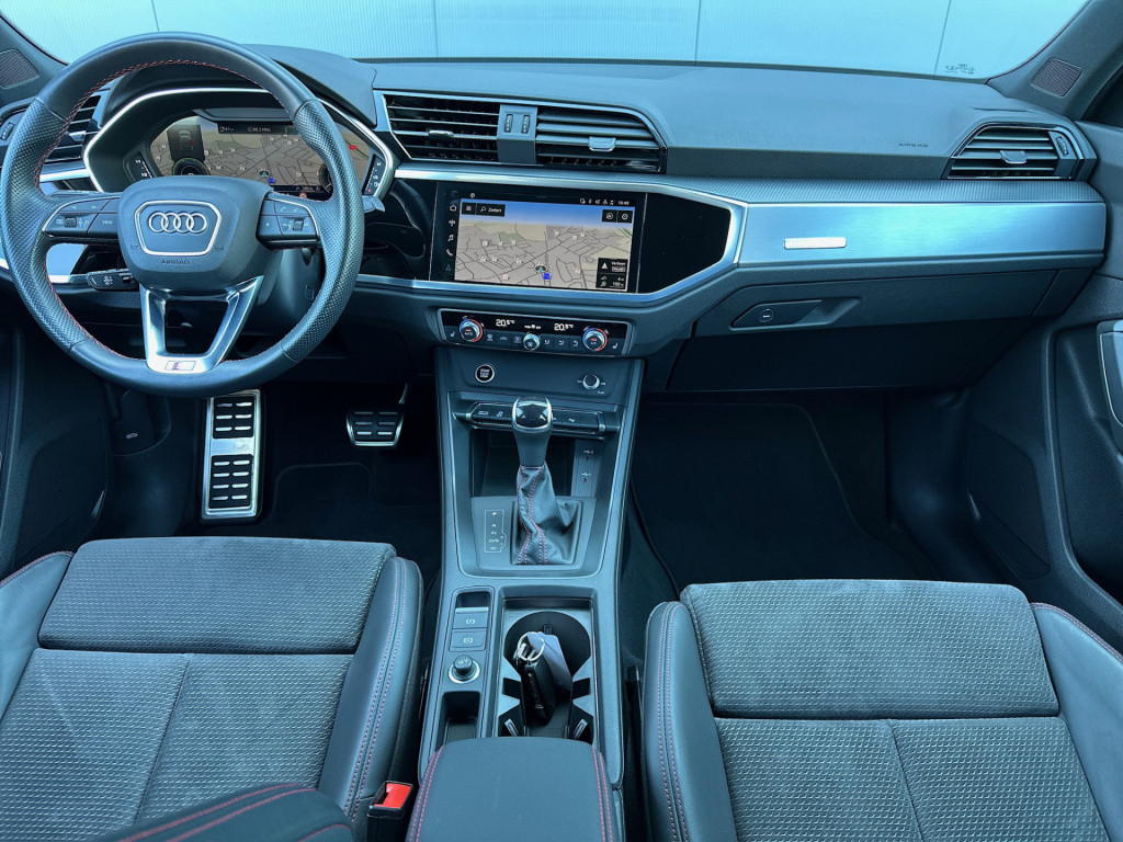 Audi Q3 sportback 45 tfsi e s-line | zwart optiek | camera | keyless | adap