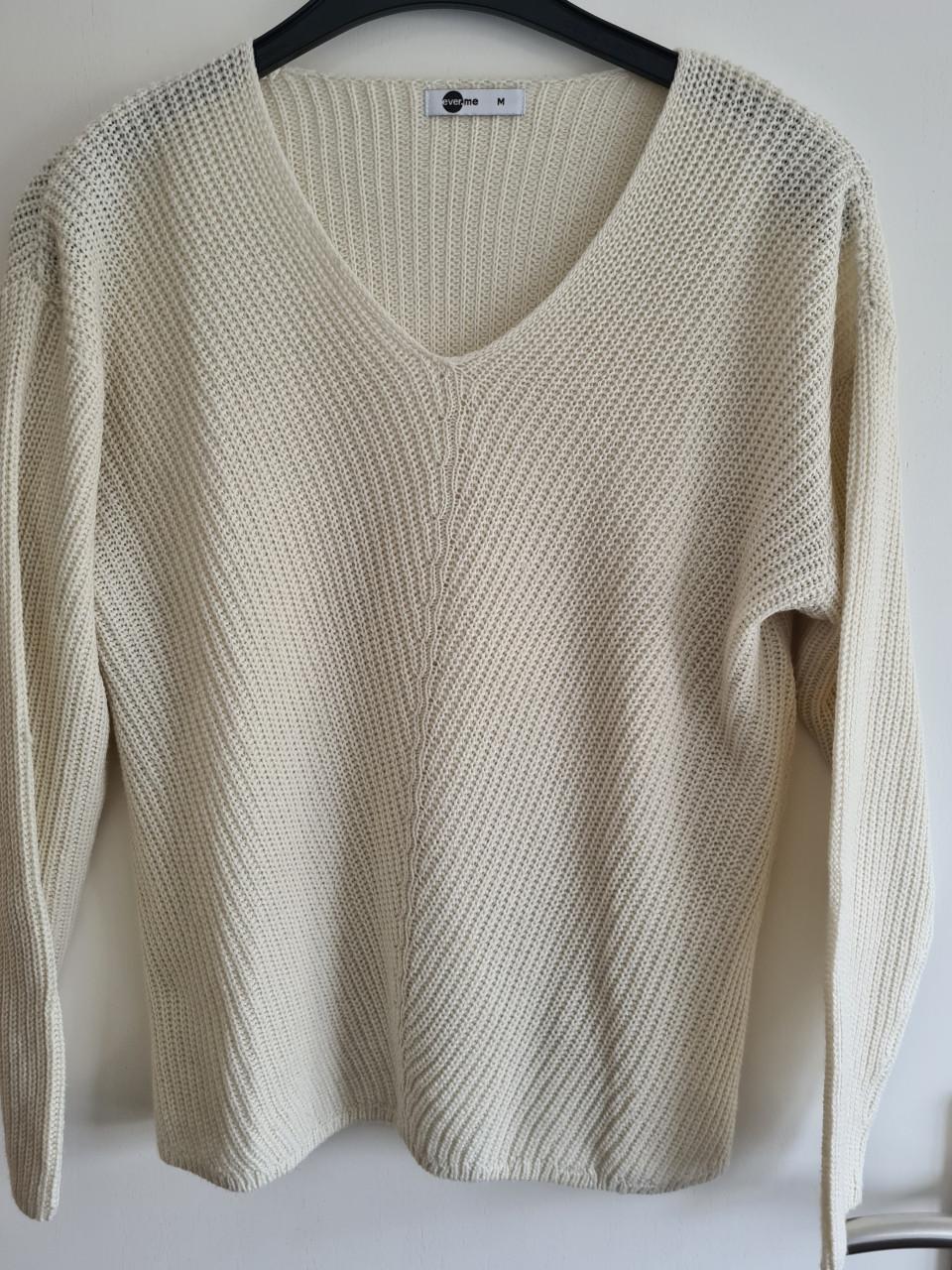 Ecru dun gebreide trui van Everme Maat M