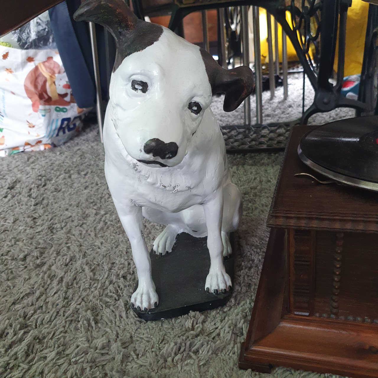 Grammafoon met hondje