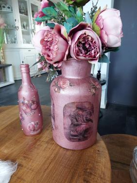 Nw Decoupage baroque vaas