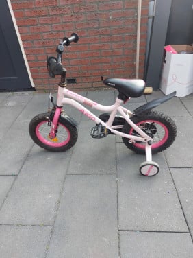 Roze fiets 12inch