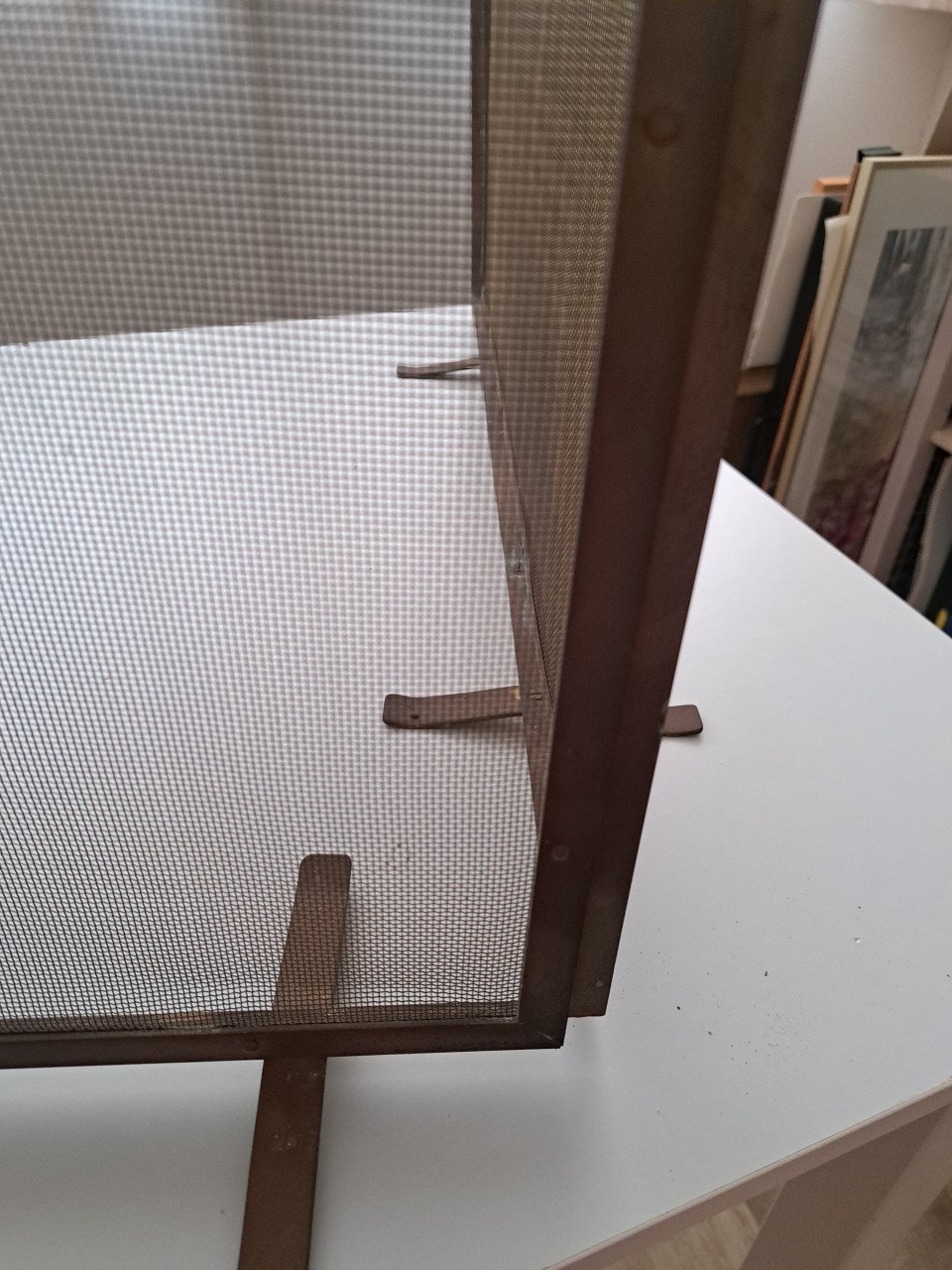 Openhaardscherm en blaasbalg
