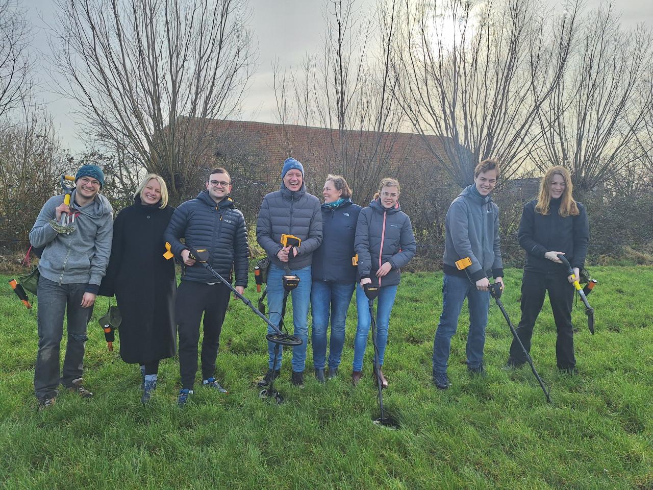 Metaaldetectie workshops op weilanden, akkers en boomgaarden