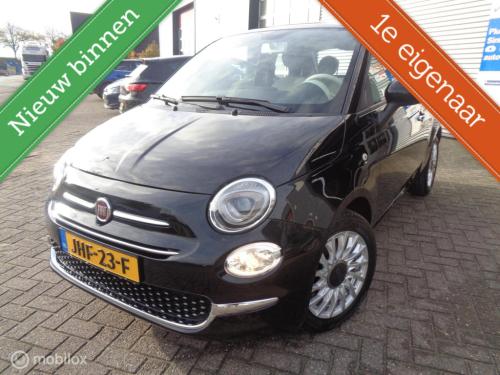 Fiat 500 1.0 hybrid lounge/big navi/carplay/dab/airco/cruise/lm velgen/1st 
