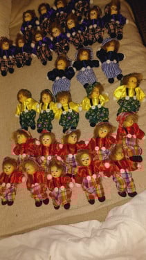Clowns poppen met keramische gezicht tientallen in 1koop