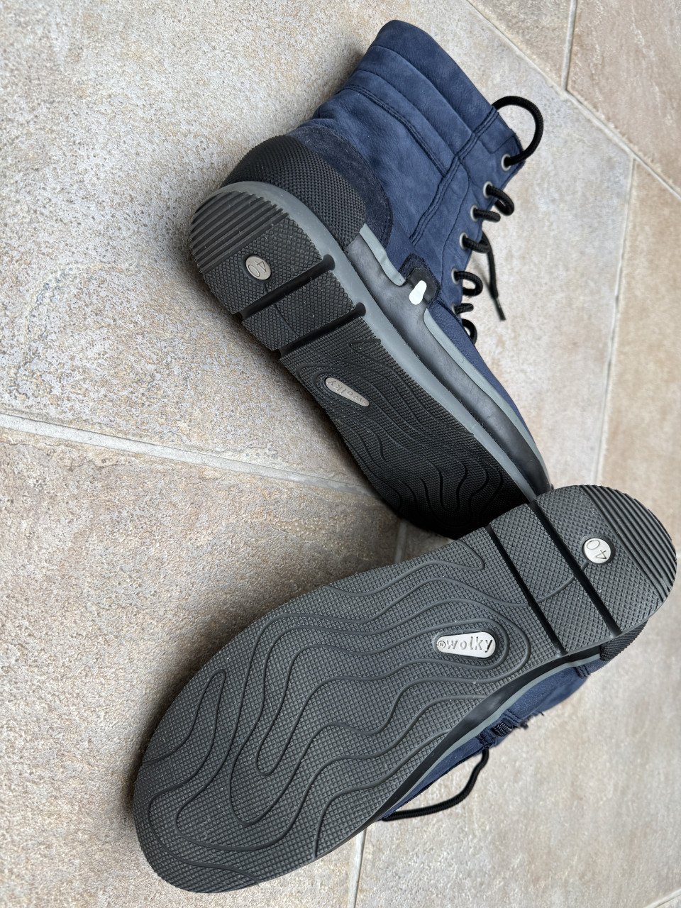 Wolky laarsje blauw maat 40