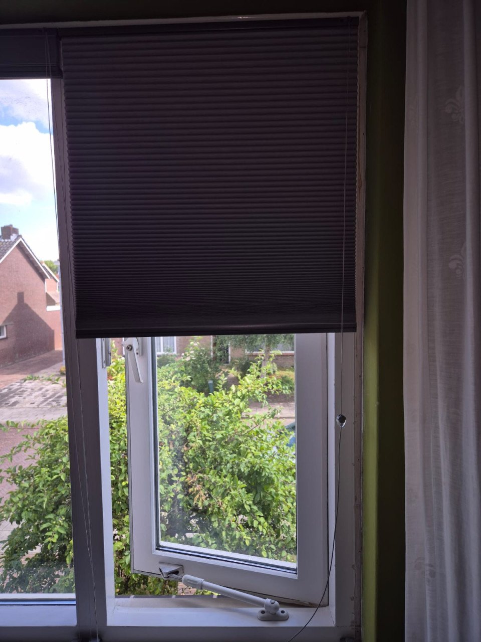 3 plissé gordijnen antracietgrijs