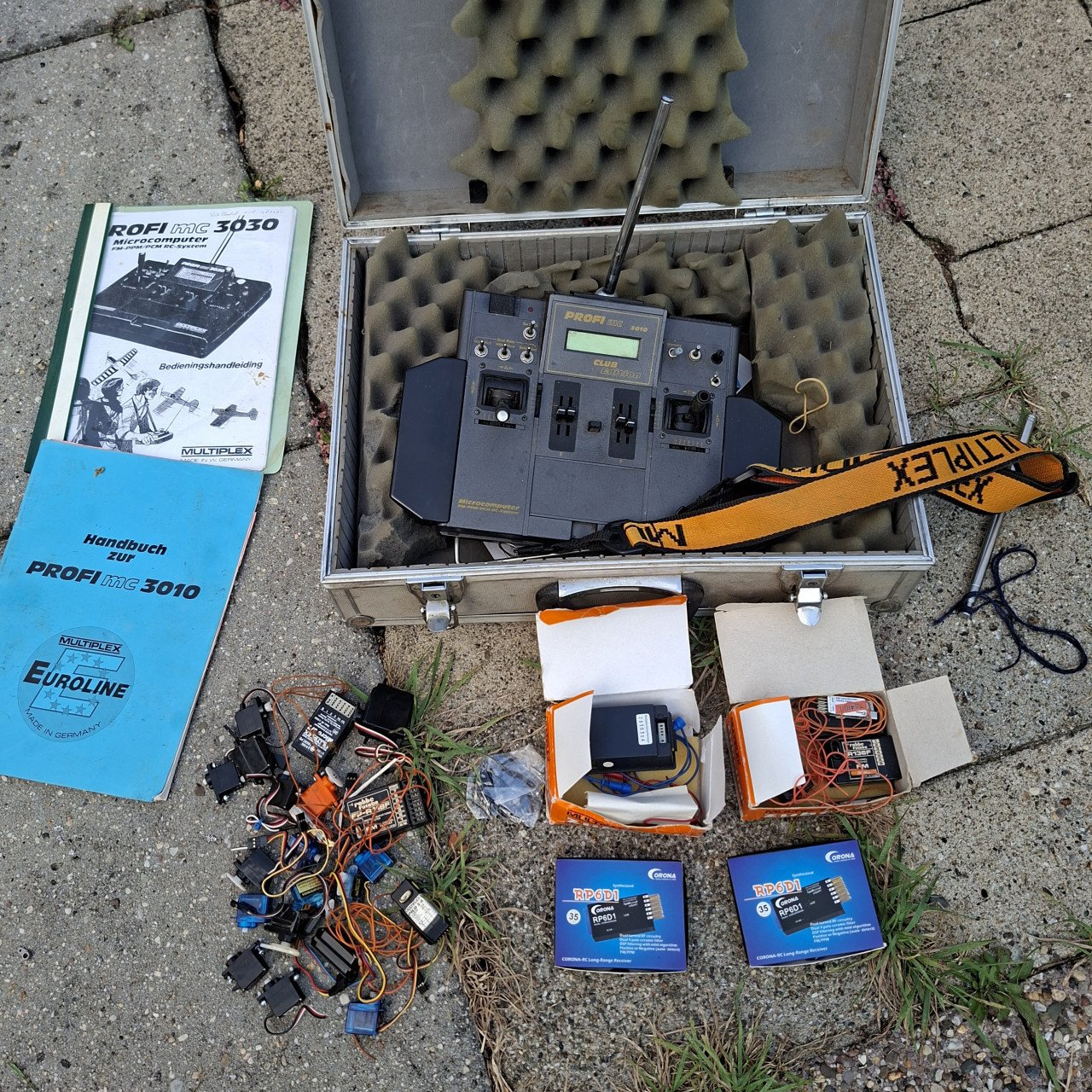 Vintage rc vliegtuig