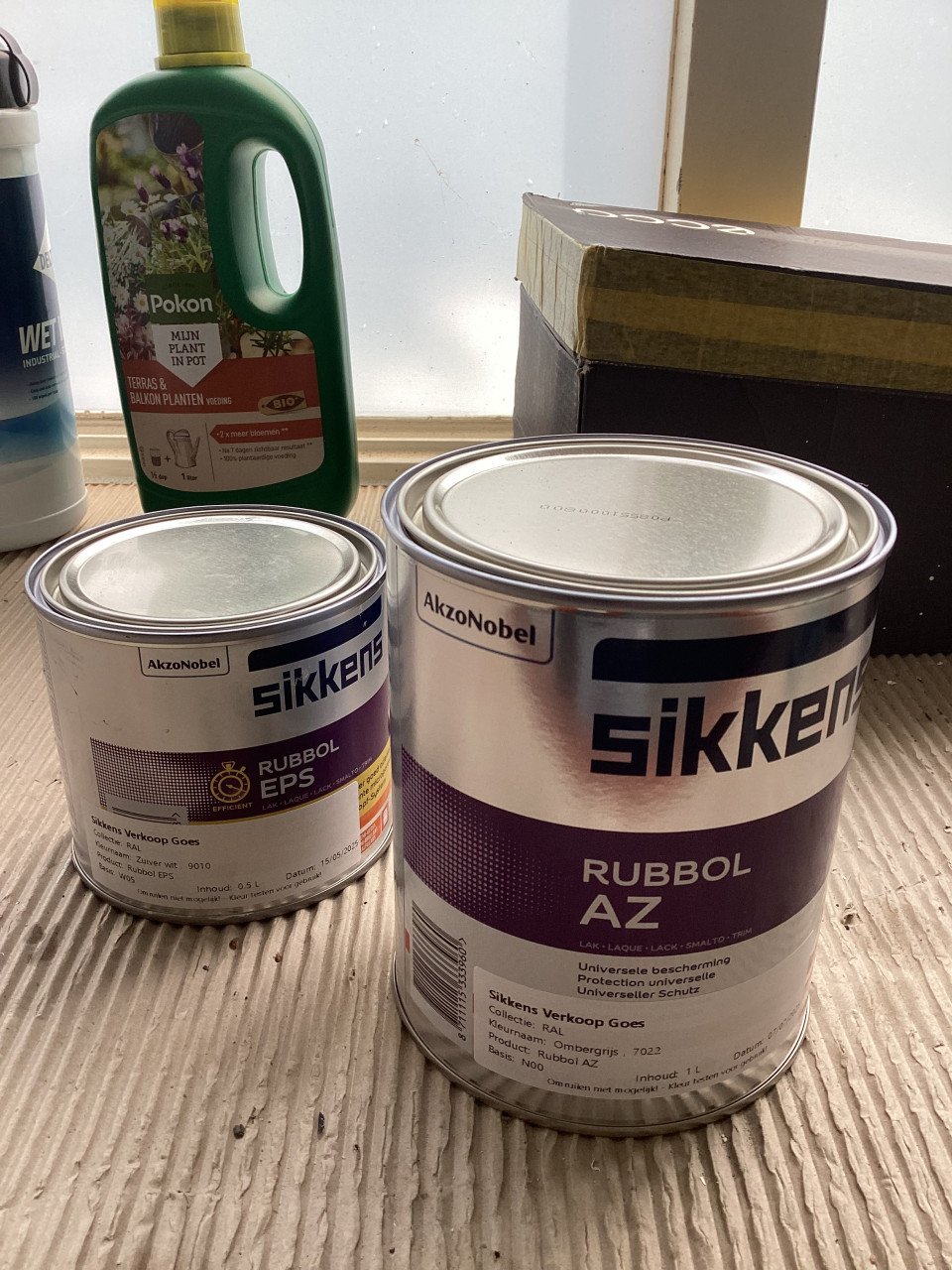 3x1L Sikkens ral 7022 mooi ombergrijs €75