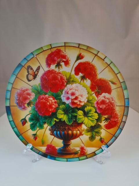 Raamhanger pot met Geraniums