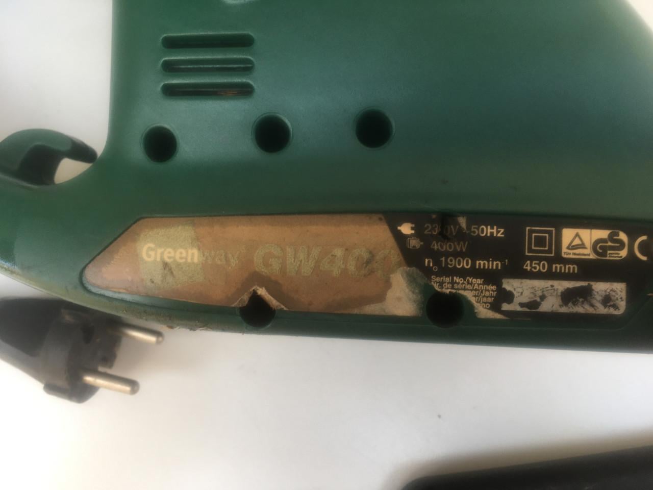 Elektrische heggenschaar greenway gw400 45cm snijblad 400 watt