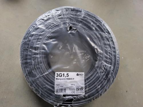 Flexibele 3 aderige 1,5 mm2 kabel