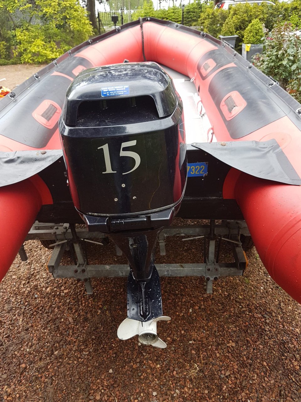 Boot met trailer