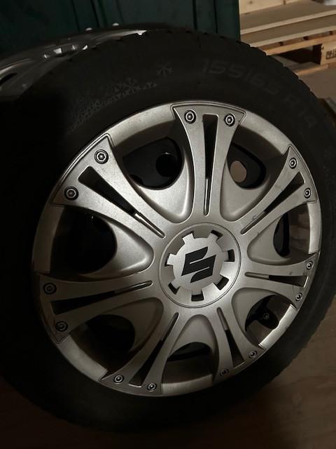 4 winterbanden op velg Suzuki Alto