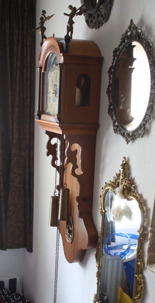 Vintage wandklok goed werkend