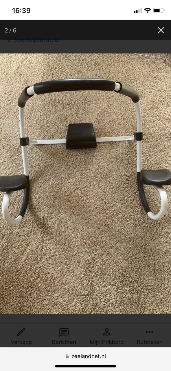 Fitness bankje en buikspierapp.  Ab burner pro