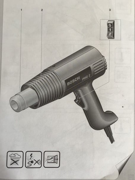 Verfafbrander Bosch PHG 2