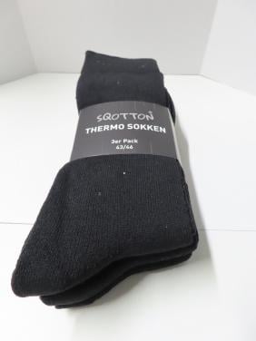 Thermo sokken €.14,95 3 paar zwart. Echt warm. Gr. 43-46
