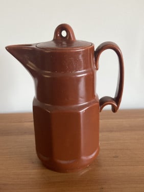 Chocolade-/koffiekan van De Gruyter periode 1930-1940