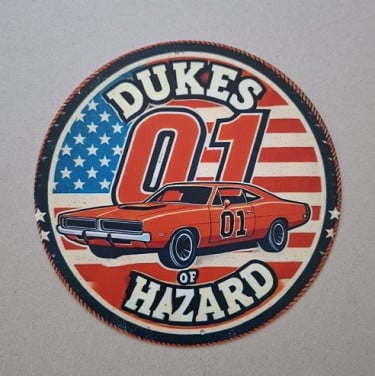 Dukes of Hazard Metalen Bordje