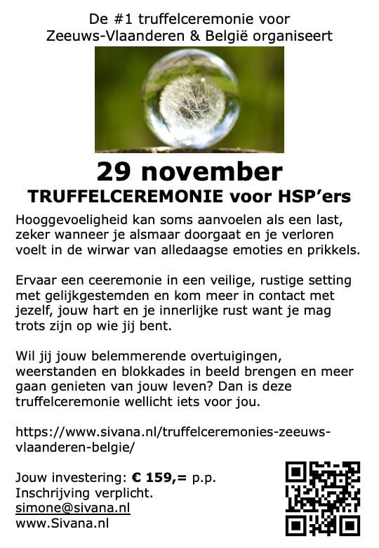 Truffelceremonie voor HSP’ers
