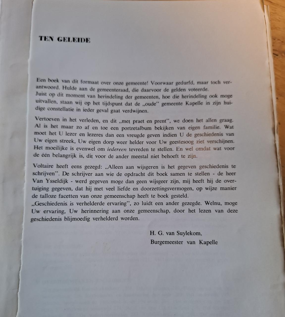 De geschiedenis van Kapelle / Kapelle ~ Biezelinge ~ Eversdijk ~ Schore