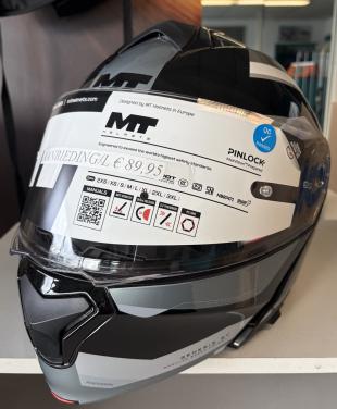Motor helmets Genesis SV zwart/grijs systeemhelm