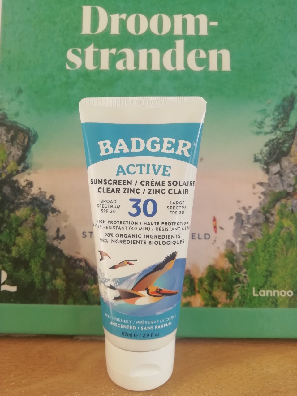 Badger Active Zonnebrandcreme NIEUW SPF30