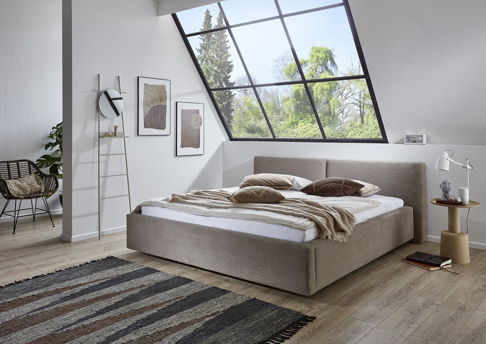 Design bed Claudia 160 of 180 x 200 cm met opbergruimte