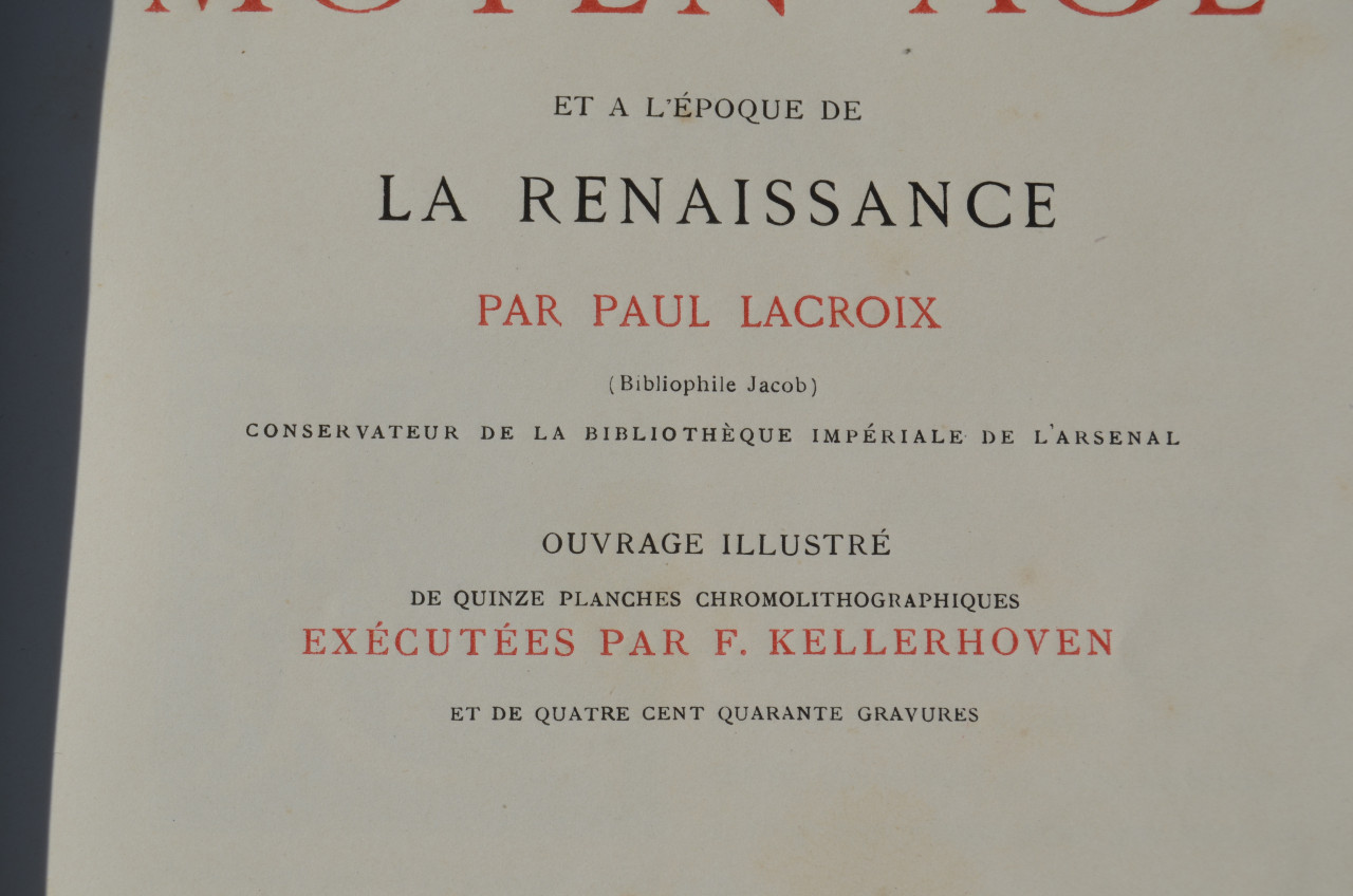 Moeurs usages costumes Moyen age et Renaissance 1871 izgst.