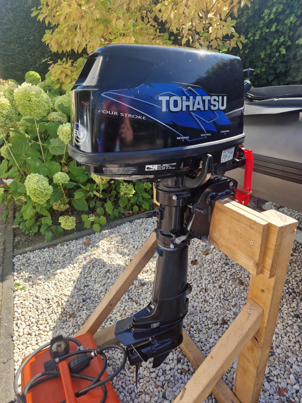 Tohatsu 5 pk 4-takt kortstaart met kunststof tank
