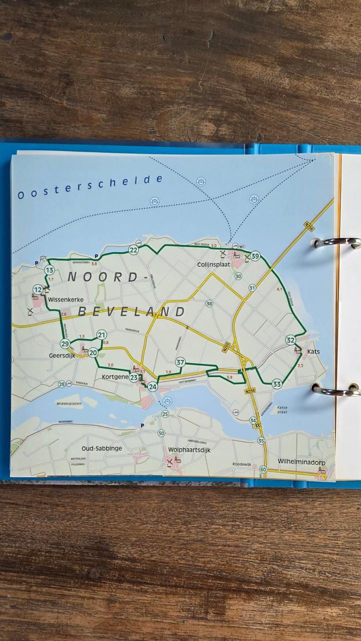 🇧🇪 🇱🇺 Map Fietsroutenetwerk Zeeland