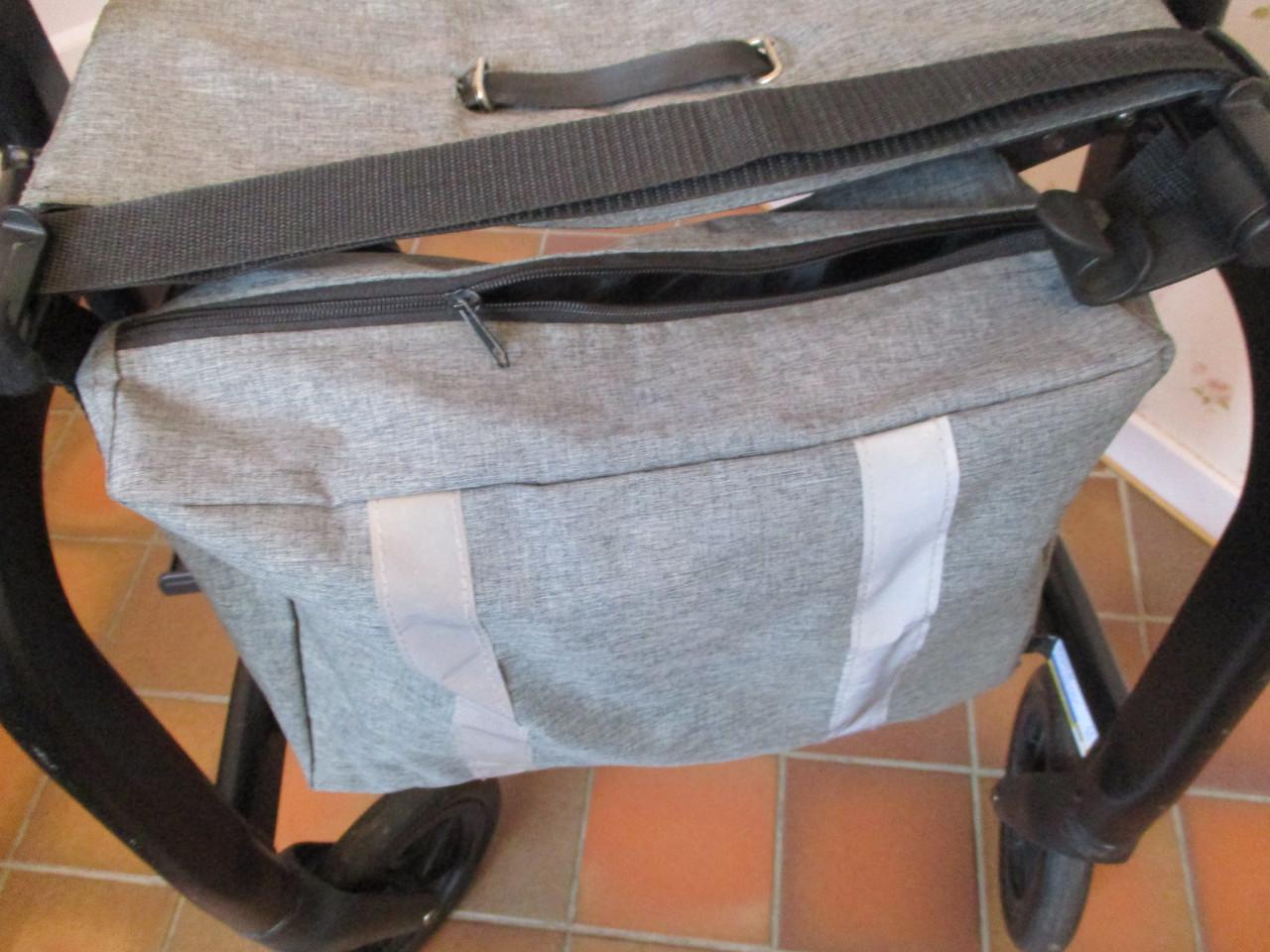 Prachtige Neptune rollator met rugband tas (hand / schoudertas)