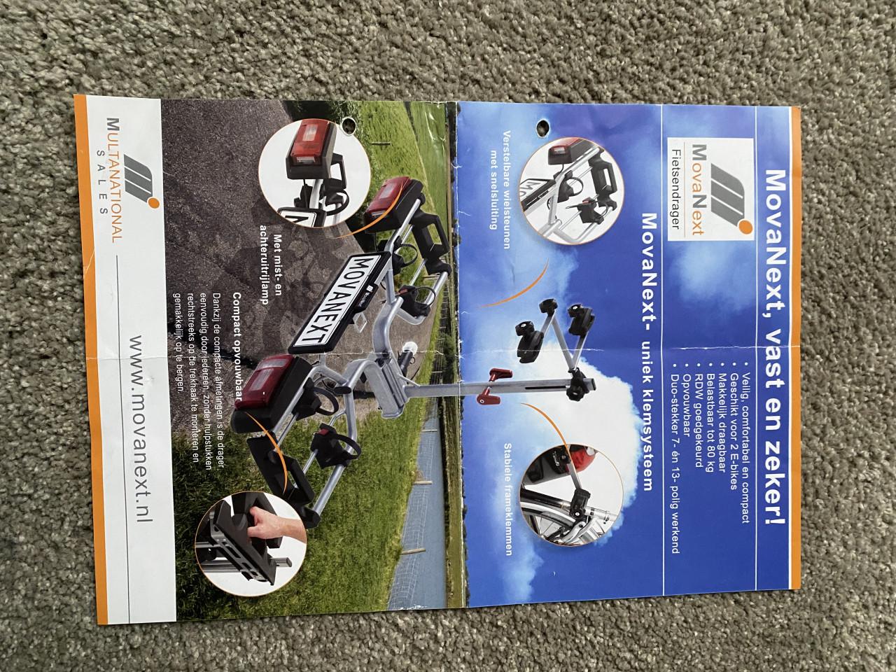 MovaNext fietsendrager voor 2 e-bikes