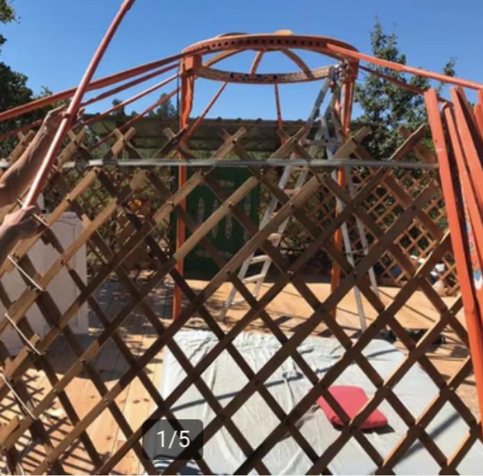 Yurt ger huisje natuur 6meter