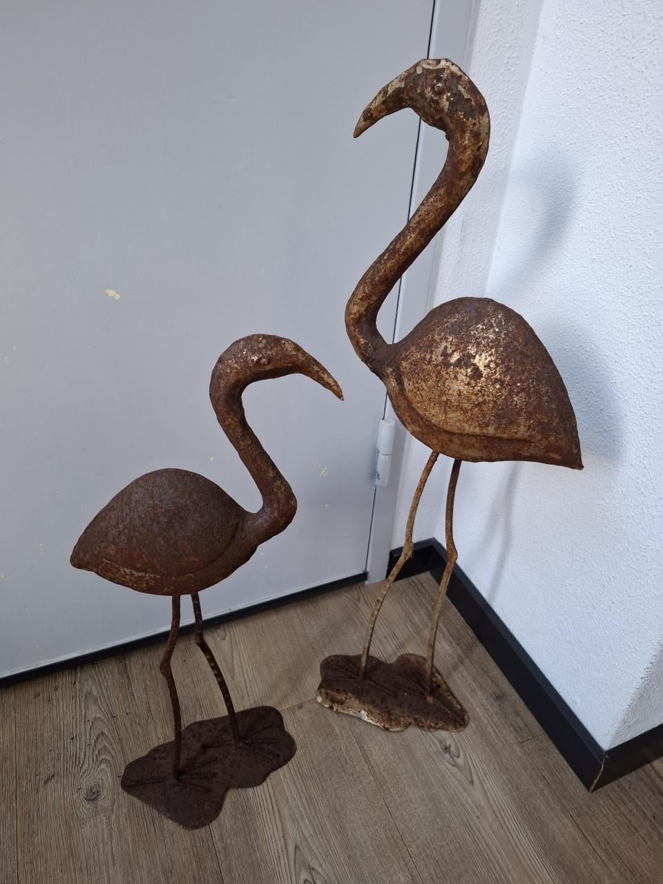 Set metalen vogels