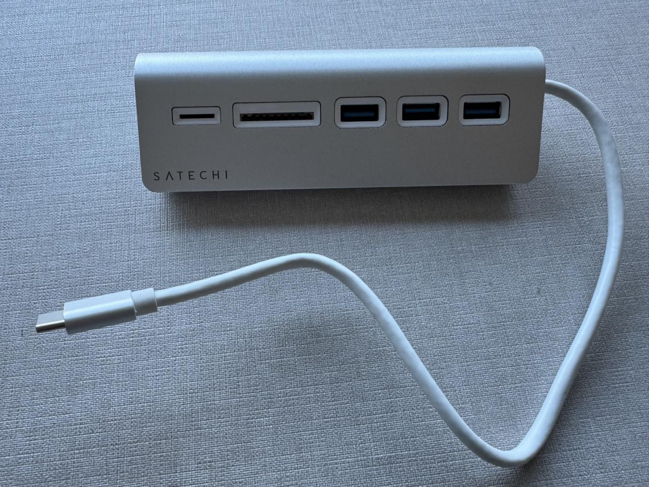 Satechi Aluminium USB 3.0 HUB en kaartlezer