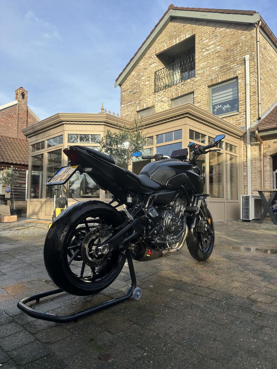 Nette MT-07 A2 met Akrapovič, garantie tot 2029