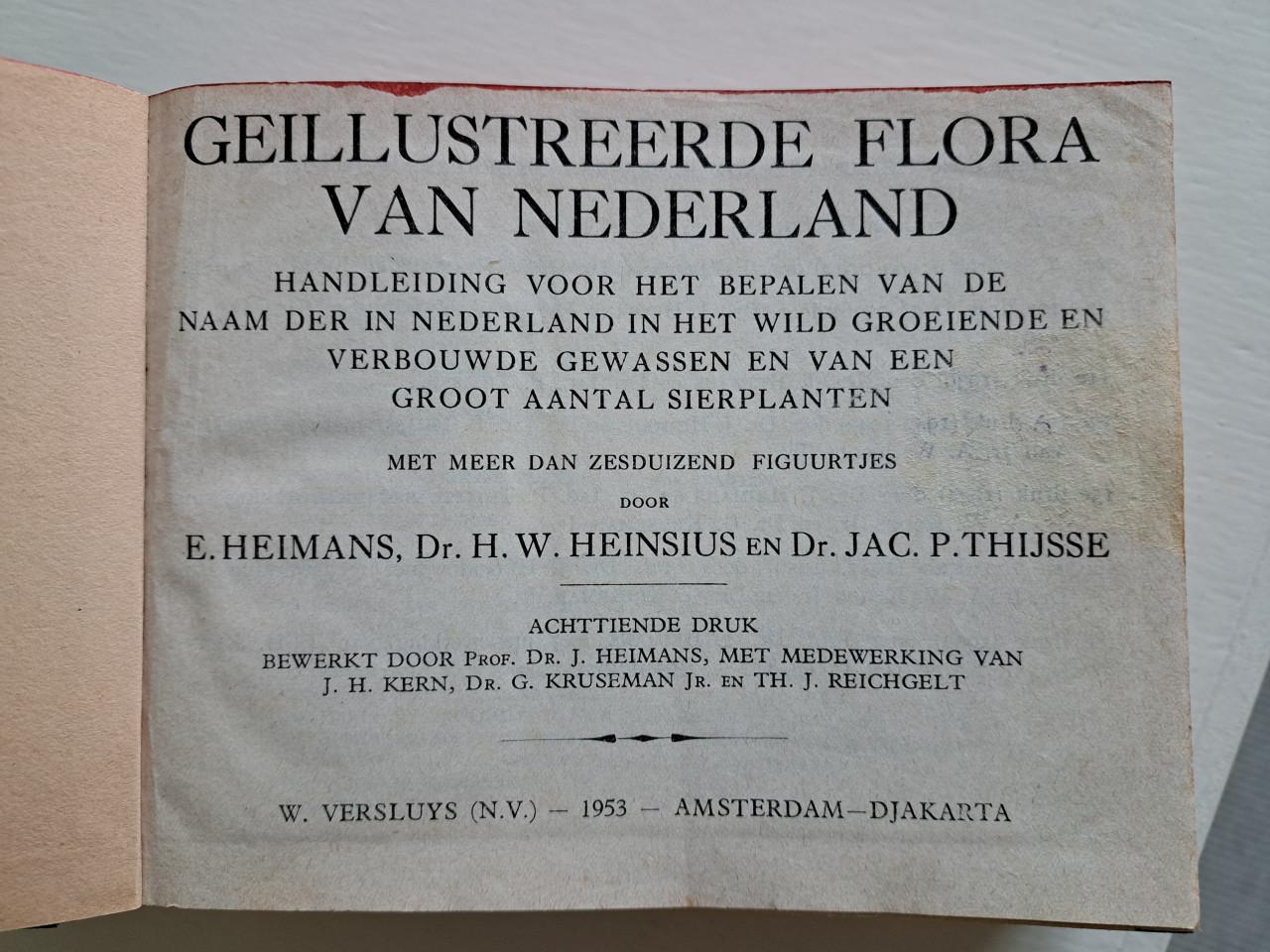 Boek Geillustreerde Flora van Nederland