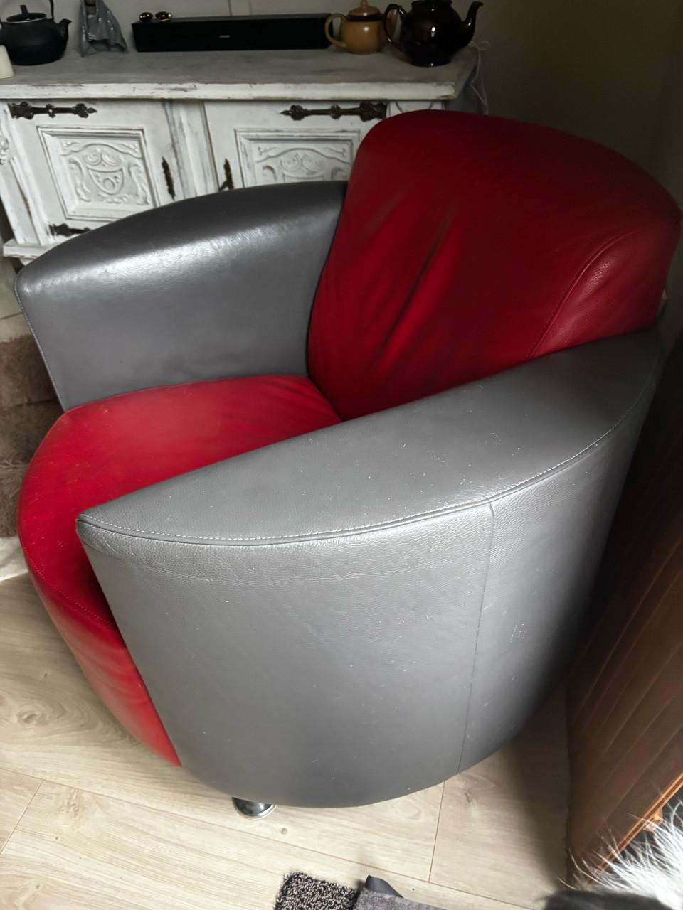 Leren fauteuil Montel