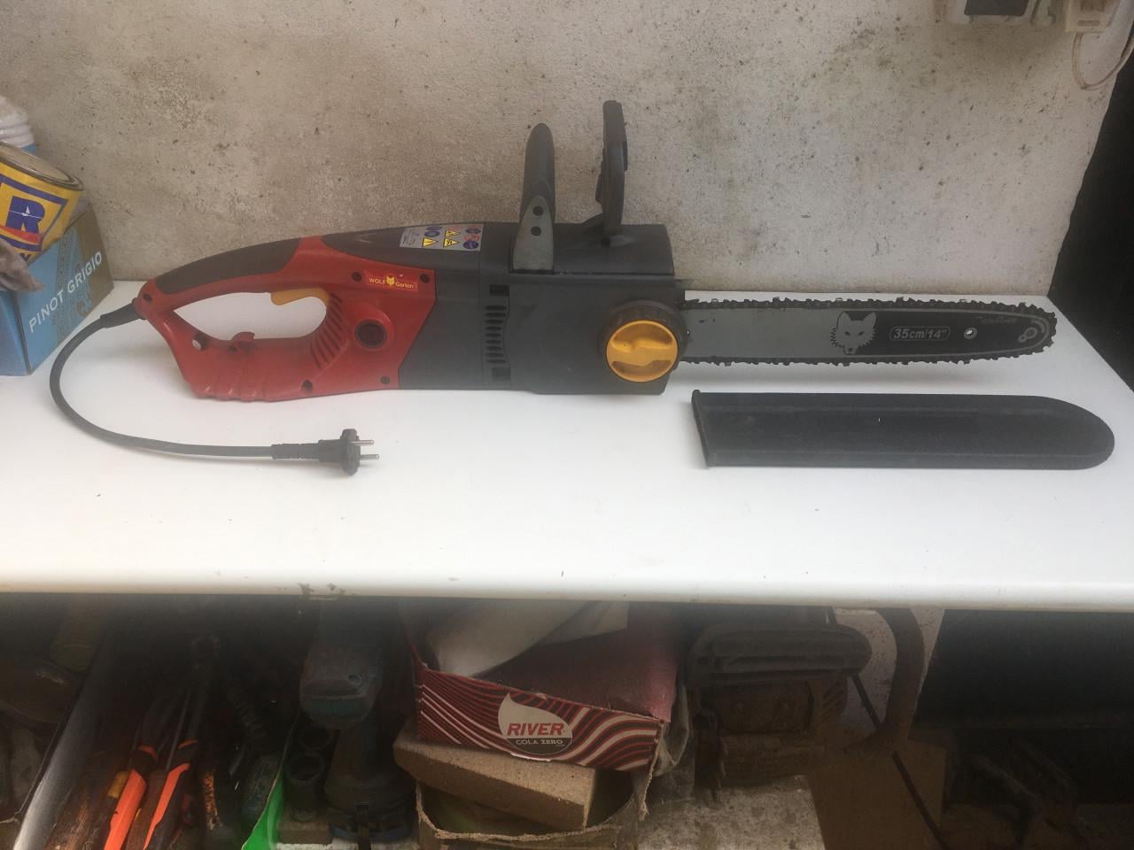 Elektrische kettingzaag wolf/garten type cse 2035 zaagblad 35cm