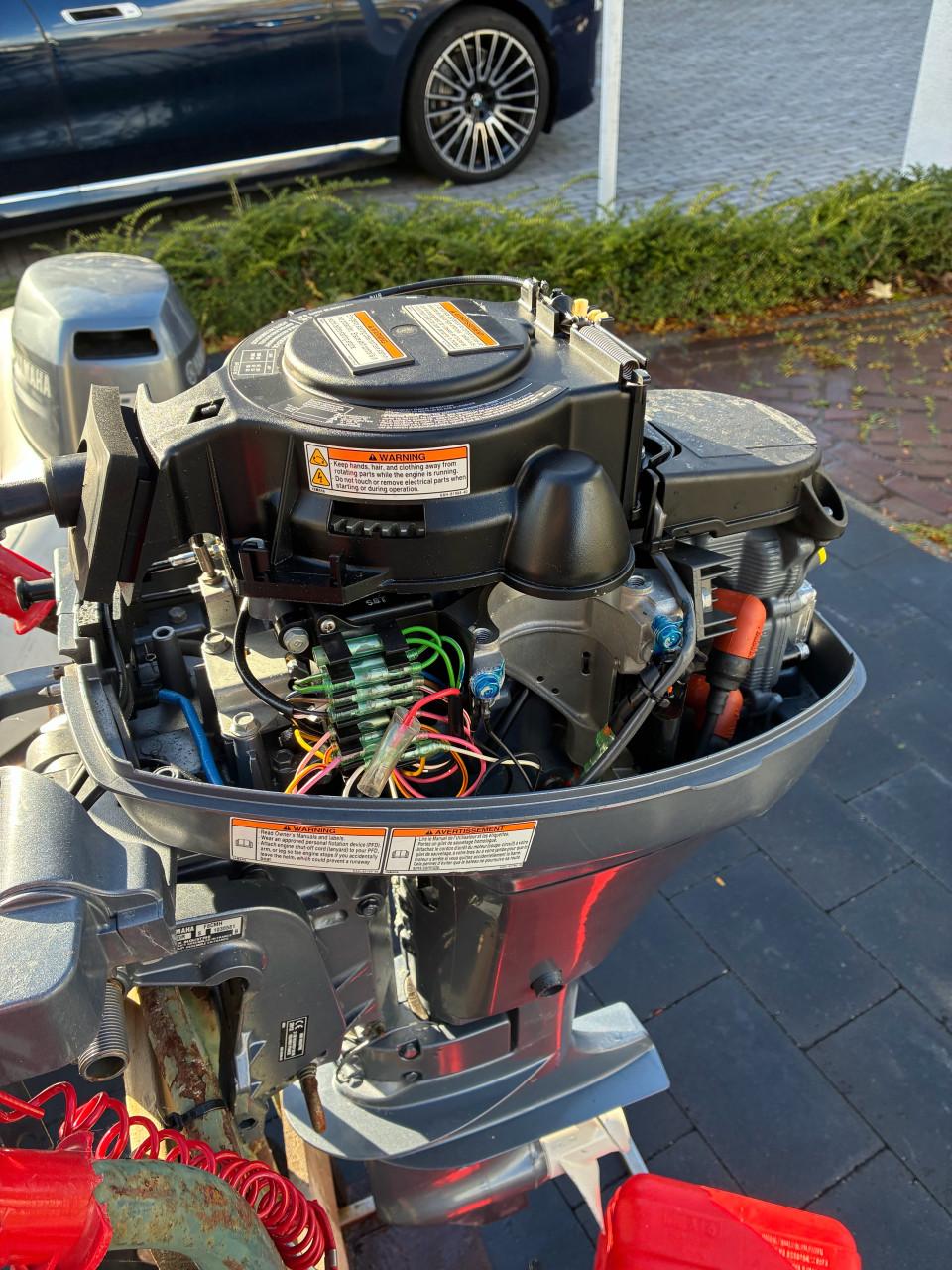 Te koop rubberboot met 8 pk yamaha