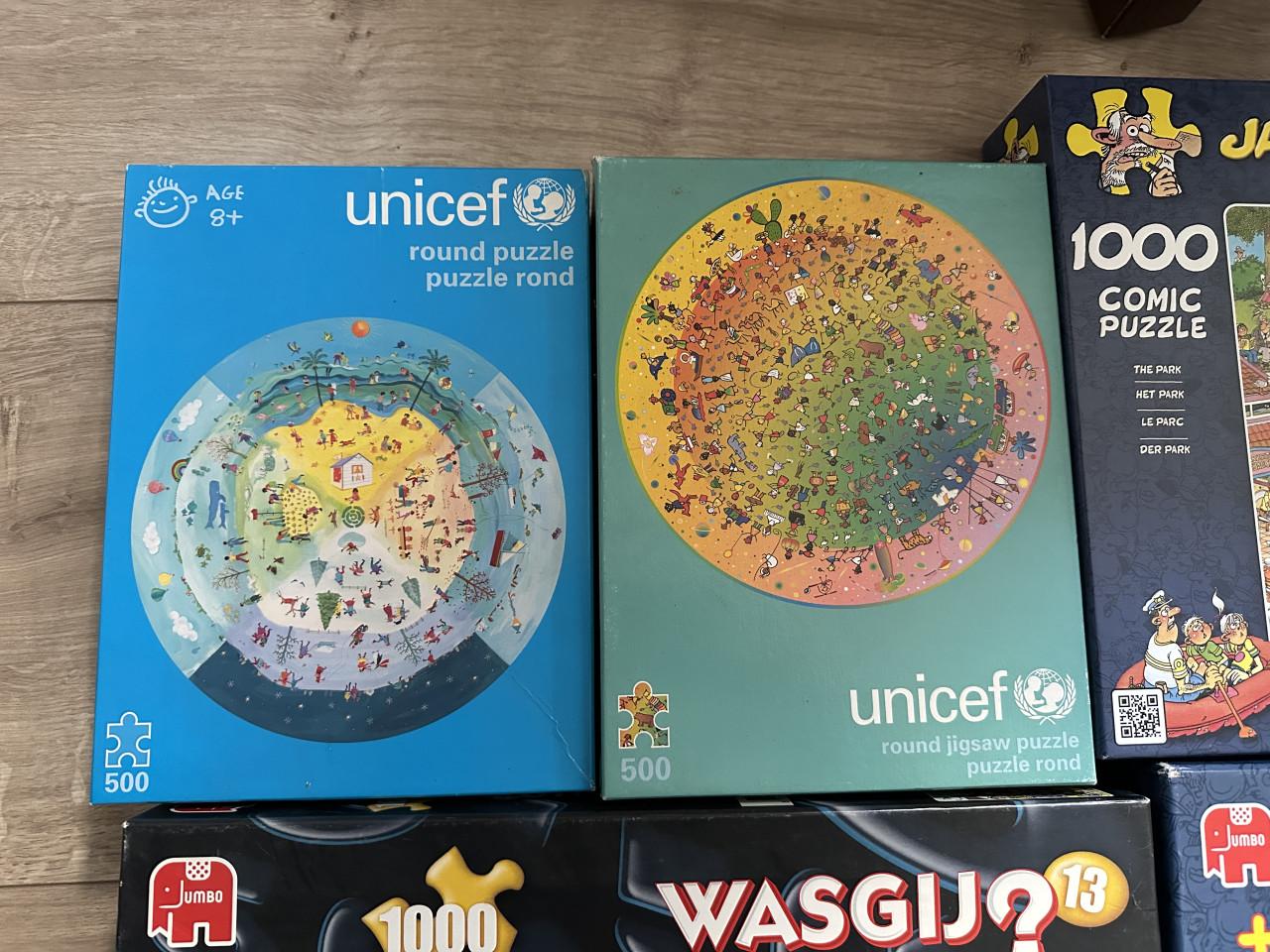 Puzzels Jan van Haasteren en Unicef