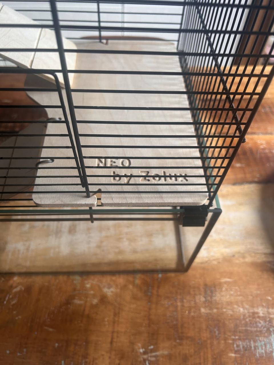 Mooi, glazen hok voor knaagdieren