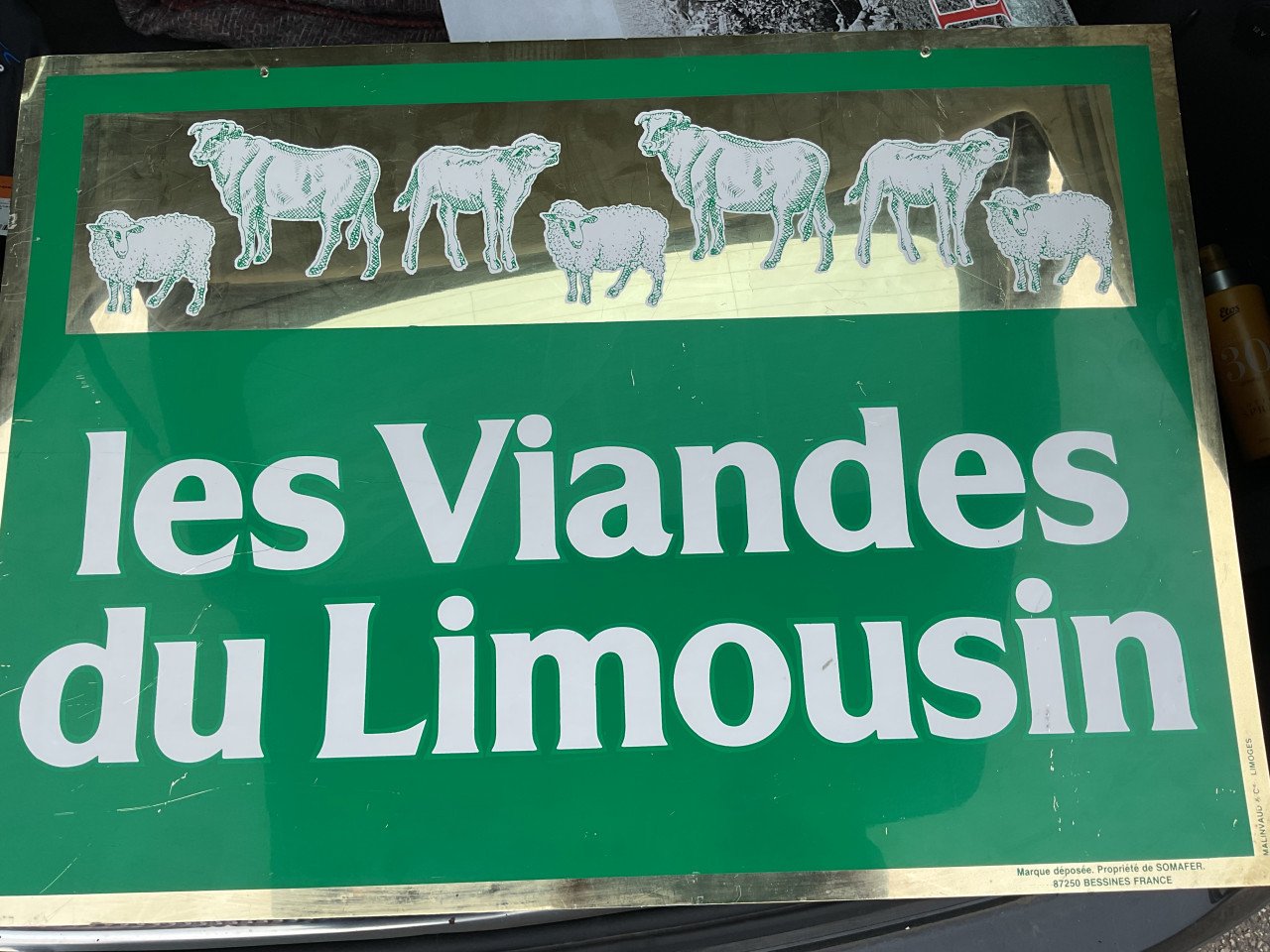 Reclamebord Les Viandes du Limousin