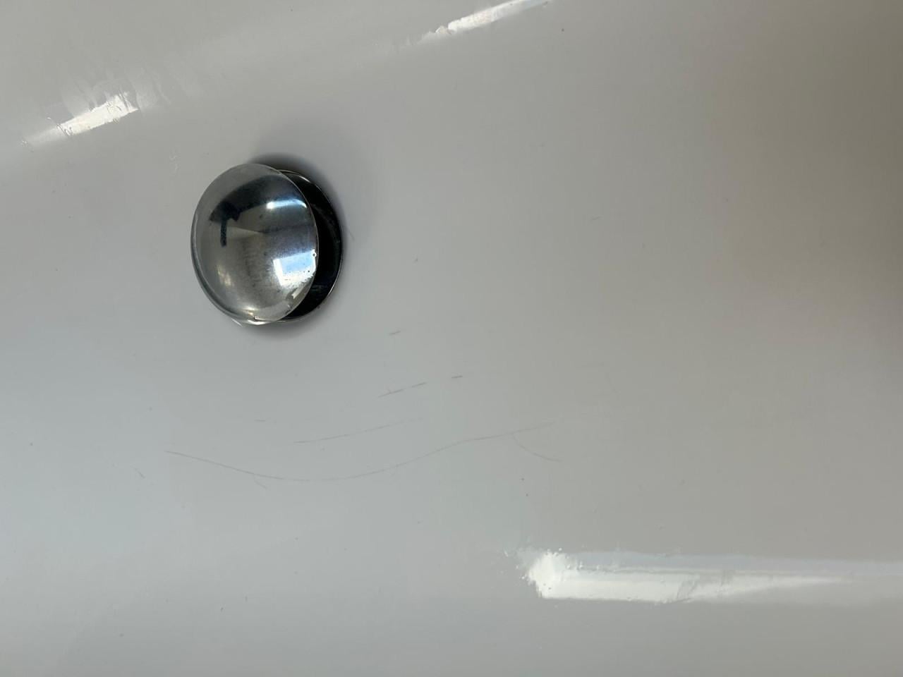 Dubbele wastafel Sphinx met zwarte kranen