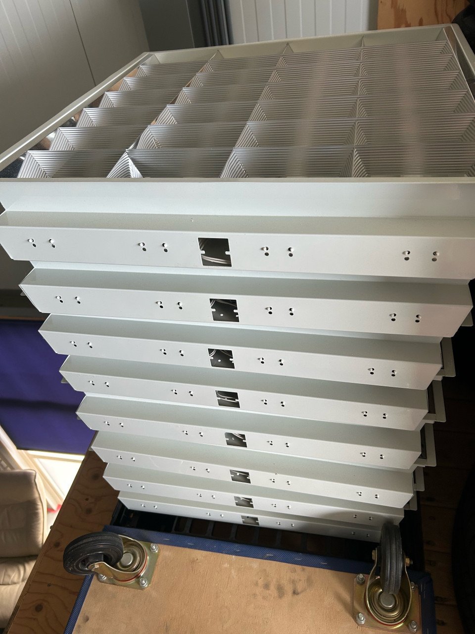 60x60 cm inbouw TL-armaturen met raster